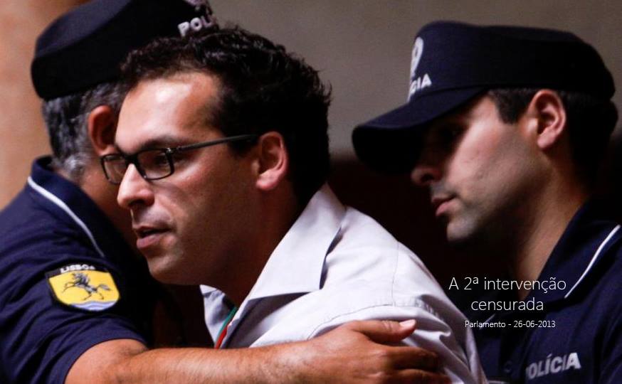 Cidadão foi constituído arguido por protestar nas galerias da Assembleia da República